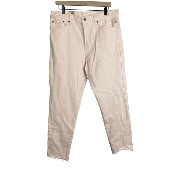 NWT Levi Strauss Women’s Wedgie Fit Button Fly Light Pink High Rise Jeans - Picture 1 of 5